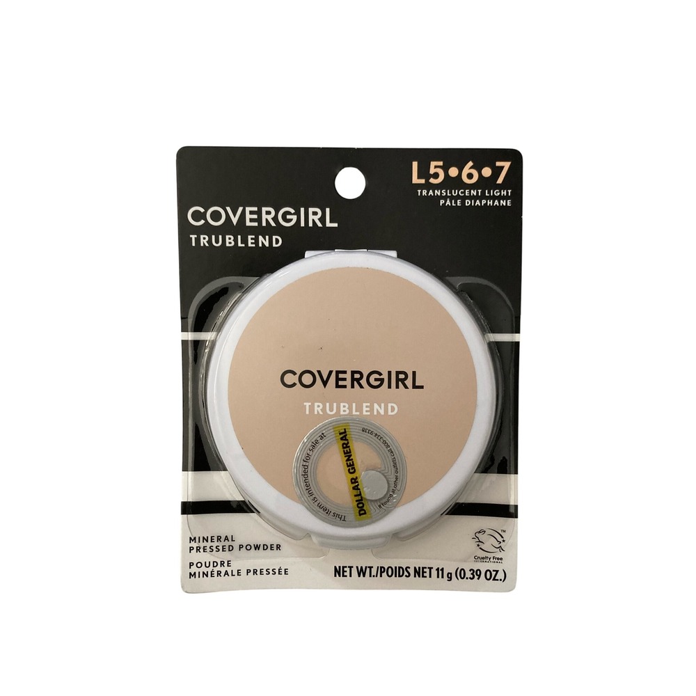 Covergirl TruBlend Mineral Pressed Powder Translucent Light L5-6-7 11g 0.39oz